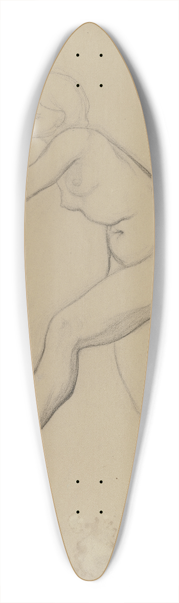 Victor Mller - Tanzender weiblicher Akt nach links 39.3 inch art pintail longboard deck
