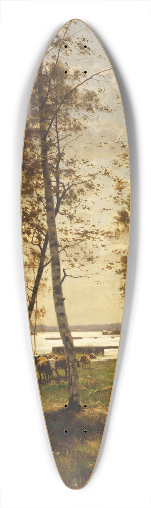 Victor Westerholm - An October Day In land 39.3 inch art pintail longboard deck