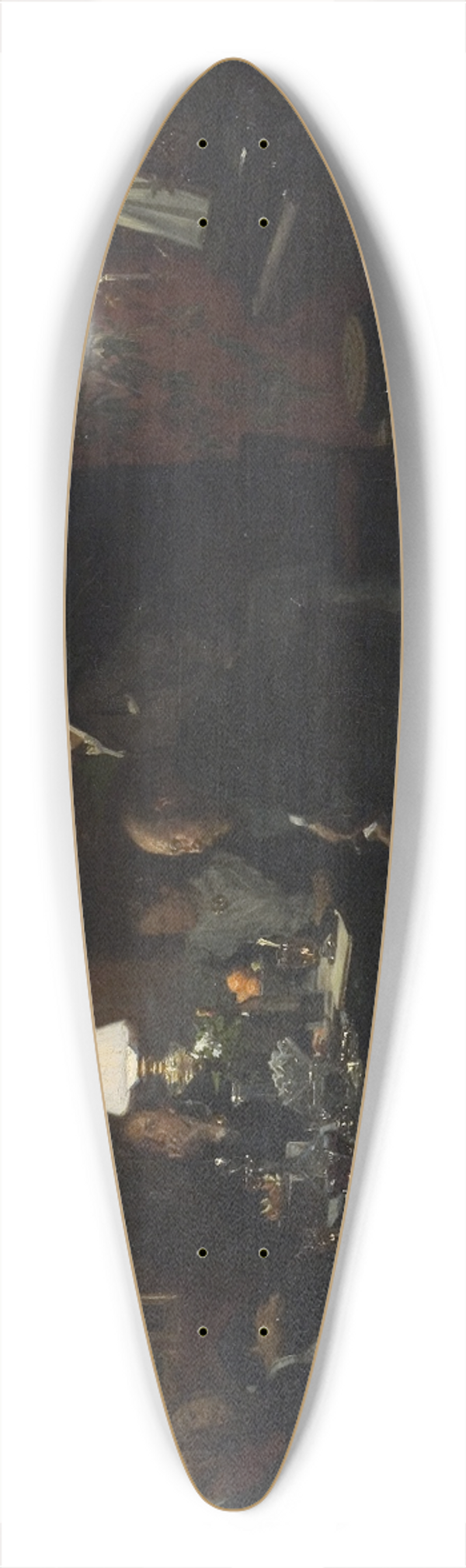 Viggo Johansen - Evening Talk 39.3 inch art pintail longboard deck
