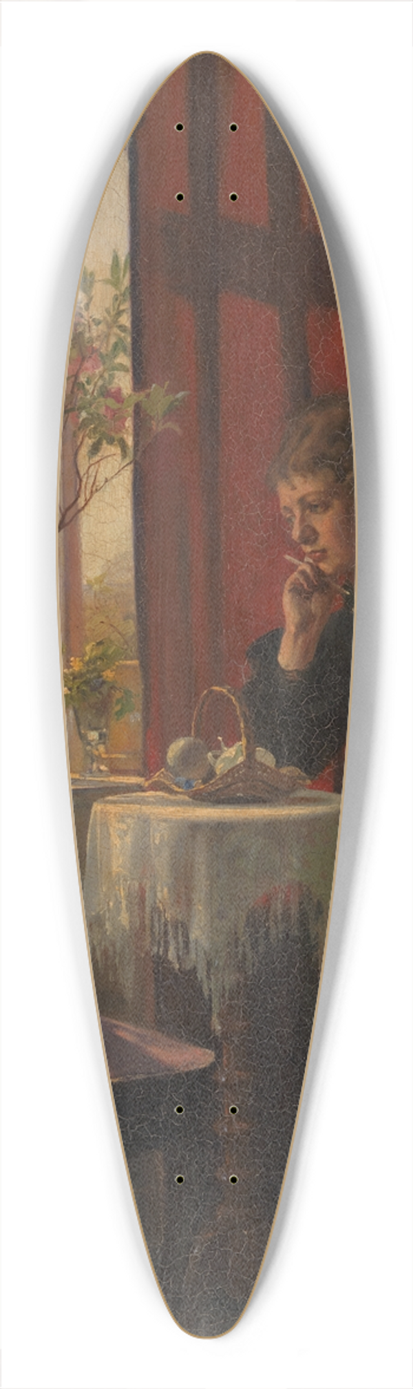 Viggo Johansen - Helga Johansen, kunstnerens sster 39.3 inch art pintail longboard deck