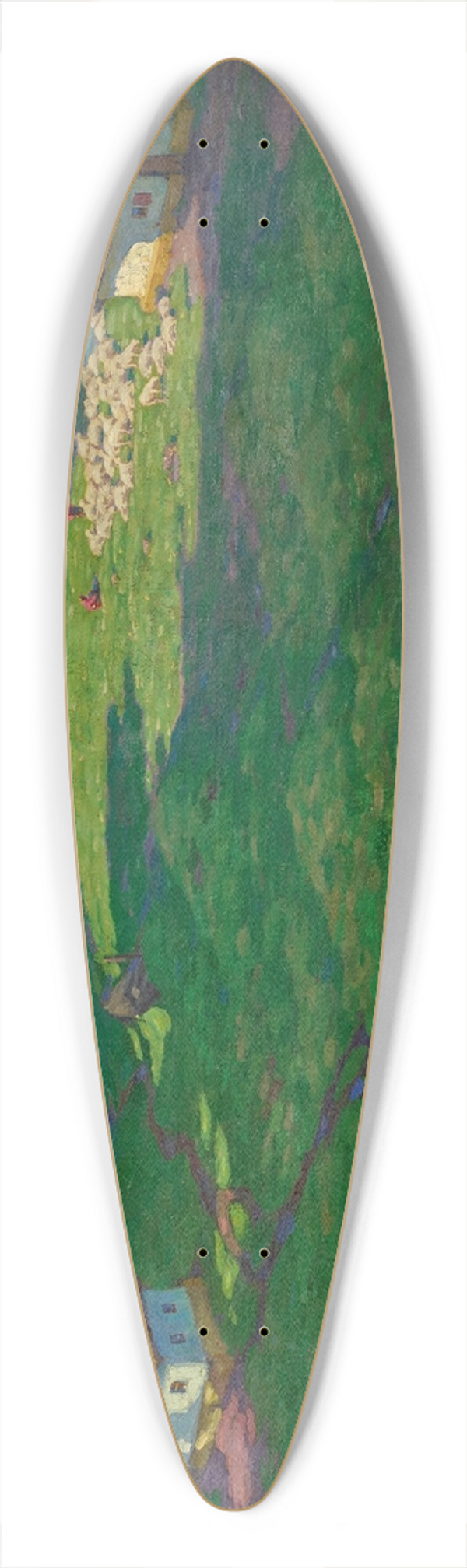 Viktor Sarubin - Wolkenschatten 39.3 inch art pintail longboard deck
