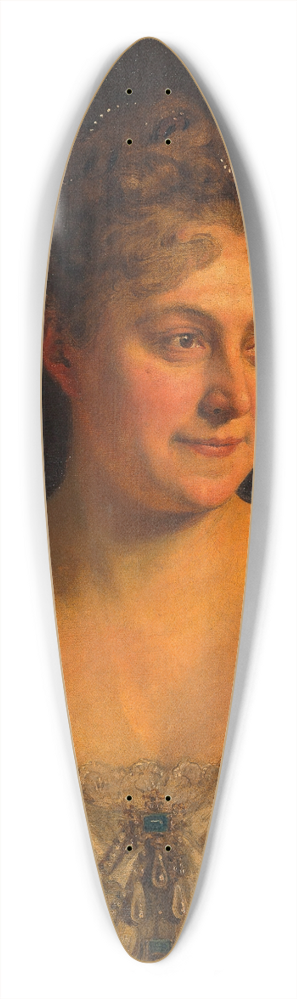 Viktor Stauffer - Bildnis Josefine Wagner (erste Gattin von Otto Wagner) 39.3 inch art pintail longboard deck