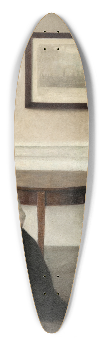 Vilhelm Hammershi - Interior 39.3 inch art pintail longboard deck