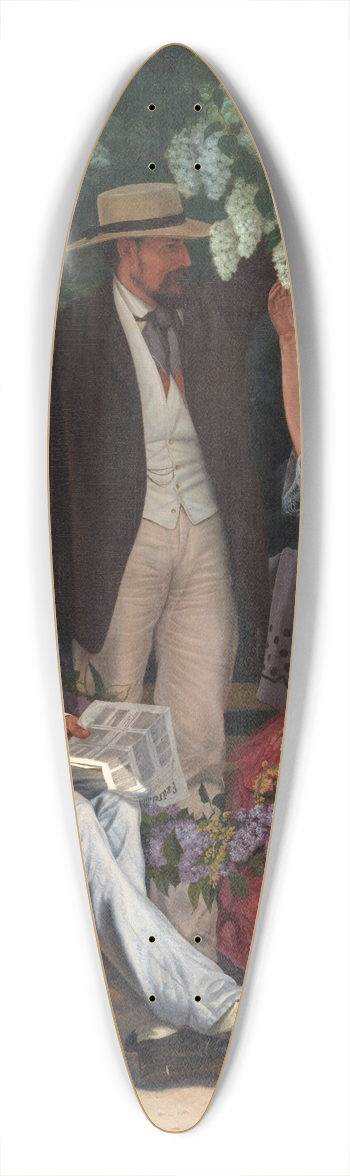 Vilhelm Kyhn - I lysthuset 39.3 inch art pintail longboard deck