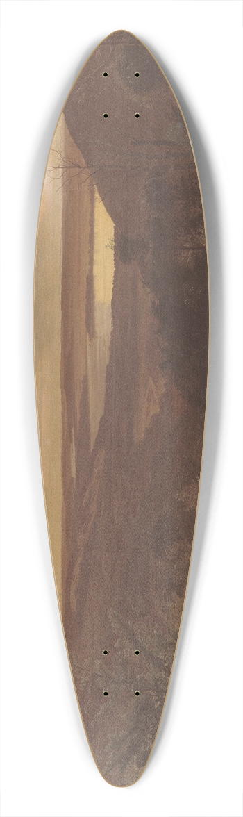 Vilhelm Kyhn - Late Evening near Himmelbjerget, Jutland 39.3 inch art pintail longboard deck