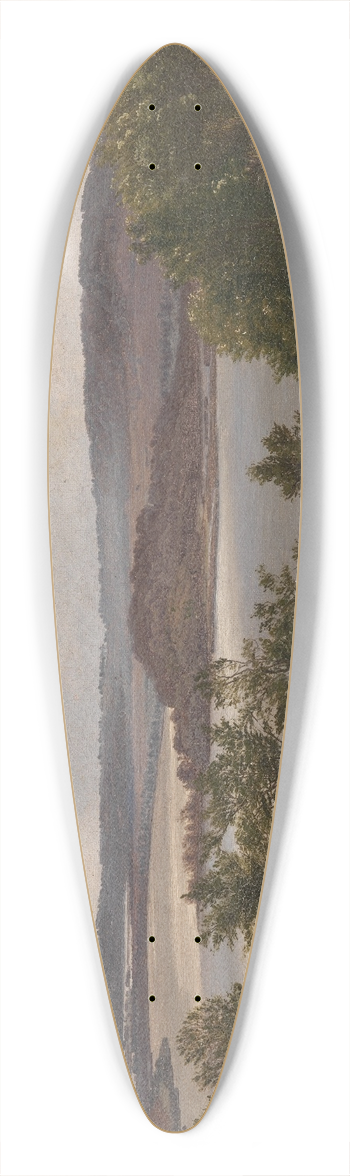 Vilhelm Kyhn - The Lakes at Laven near Silkeborg 39.3 inch art pintail longboard deck