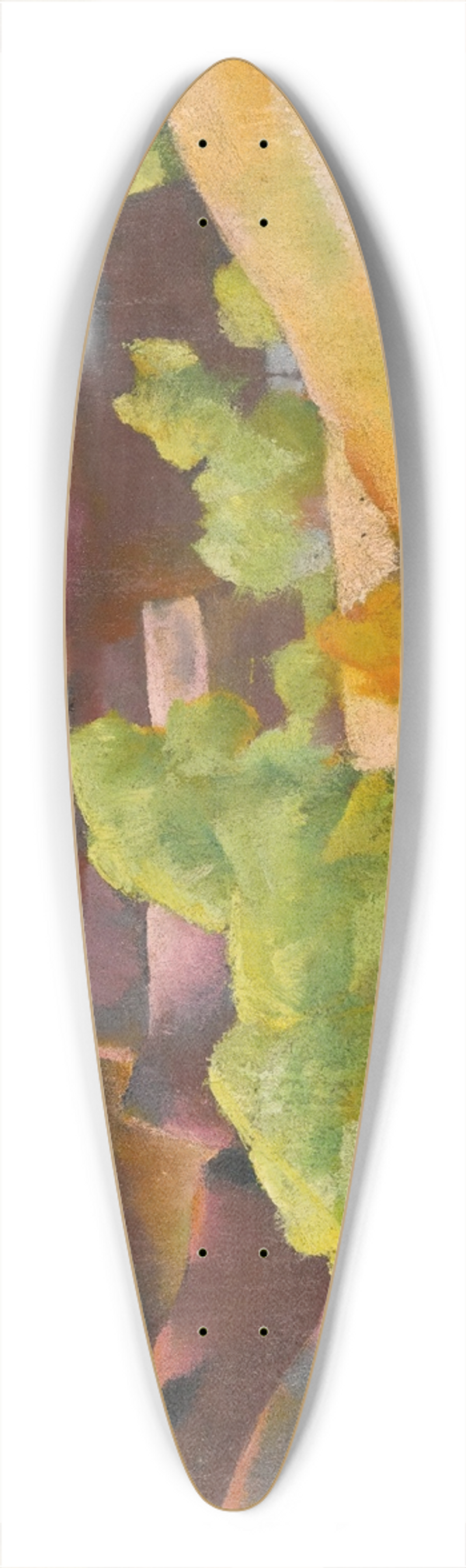 Vilmos Aba-Novk - In The Hills Of Buda 39.3 inch art pintail longboard deck