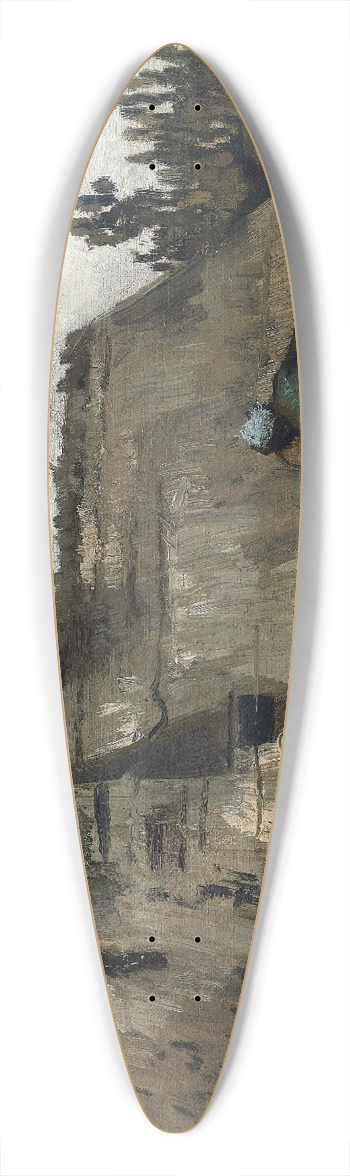 Vincent van Gogh - A Peasant Woman Digging in Front of Her Cottage 39.3 inch art pintail longboard deck