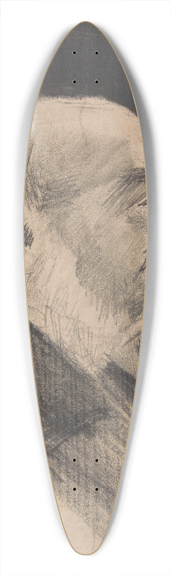 Vincent van Gogh - Bald-Headed Orphan Man 39.3 inch art pintail longboard deck