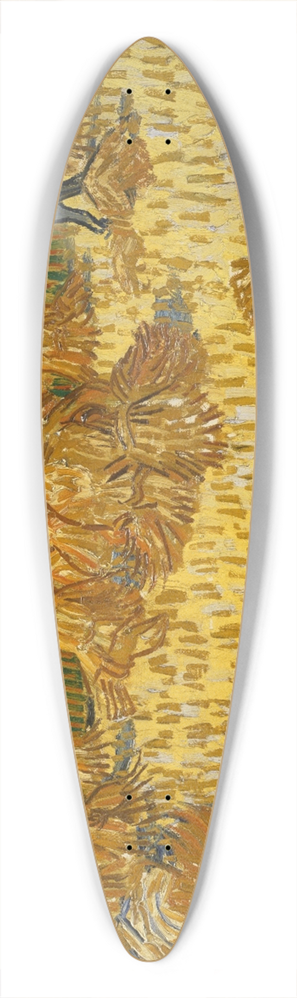 Vincent van Gogh - Corn Harvest in Provence 39.3 inch art pintail longboard deck