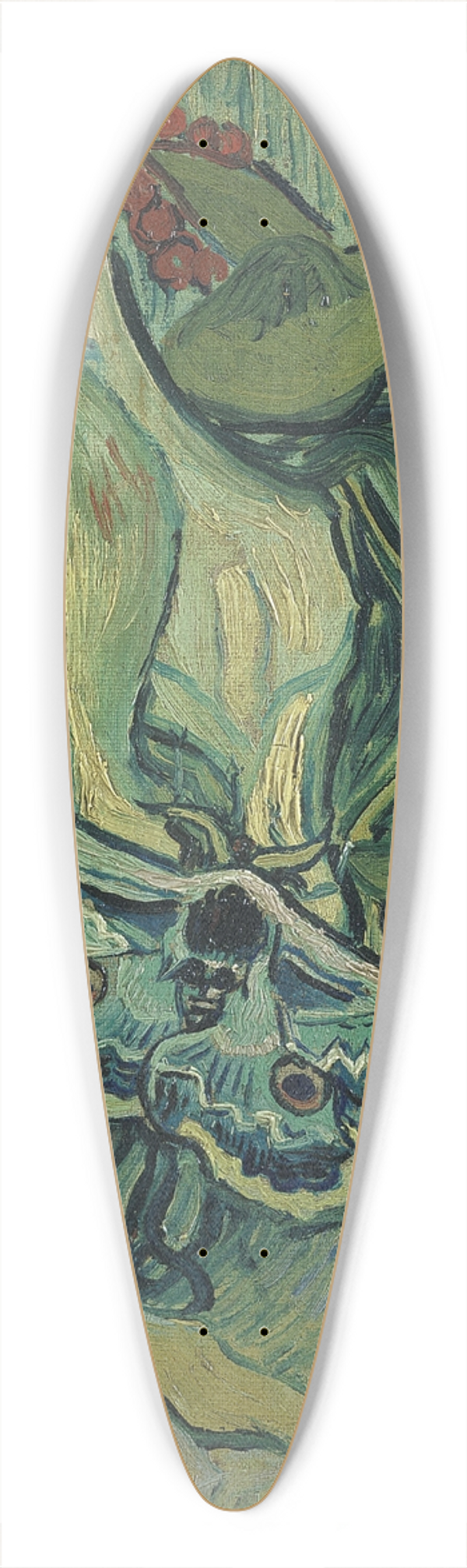 Vincent van Gogh - Emperor moth 39.3 inch art pintail longboard deck