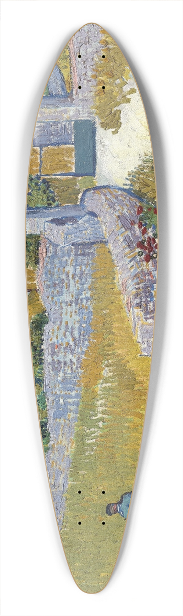 Vincent van Gogh - Farmhouse in Provence 39.3 inch art pintail longboard deck