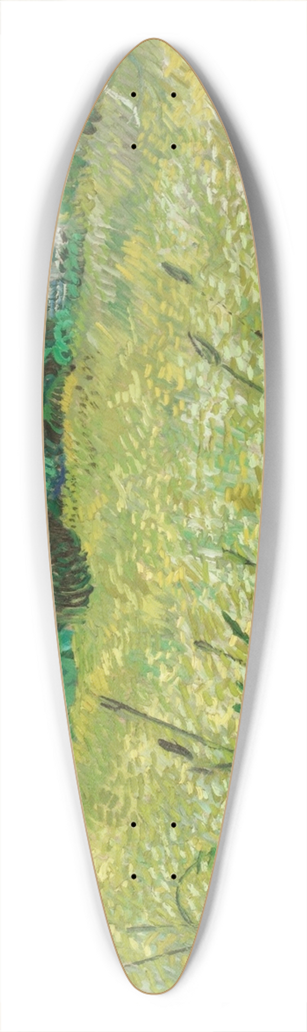 Vincent van Gogh - Green Field 39.3 inch art pintail longboard deck