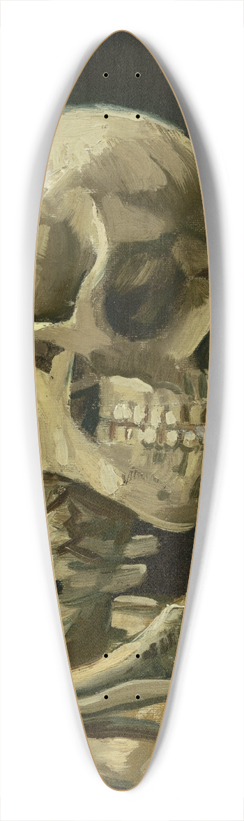 Vincent van Gogh - Head Of A Skeleton With A Burning Cigarette 39.3 inch art pintail longboard deck