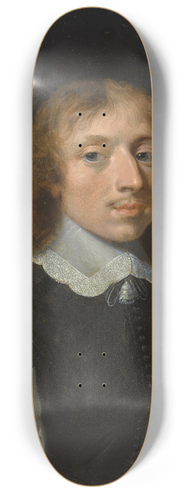 David Teniers The Younger - Portrait of a young gentleman 8.25 inch art skate deck
