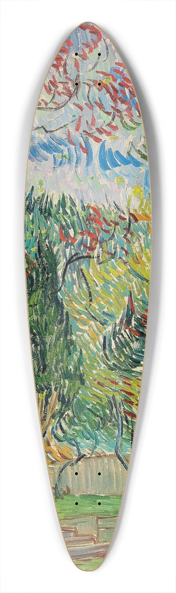 Vincent van Gogh - Parc de lhpital Saint-Paul 39.3 inch art pintail longboard deck