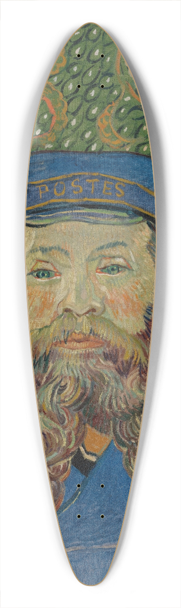 Vincent van Gogh - Portrait of Joseph Roulin 39.3 inch art pintail longboard deck