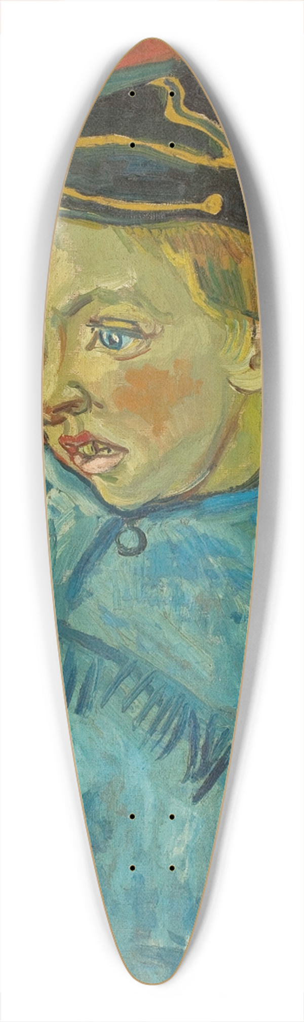 Vincent van Gogh - The Schoolboy (Camille Roulin) 39.3 inch art pintail longboard deck