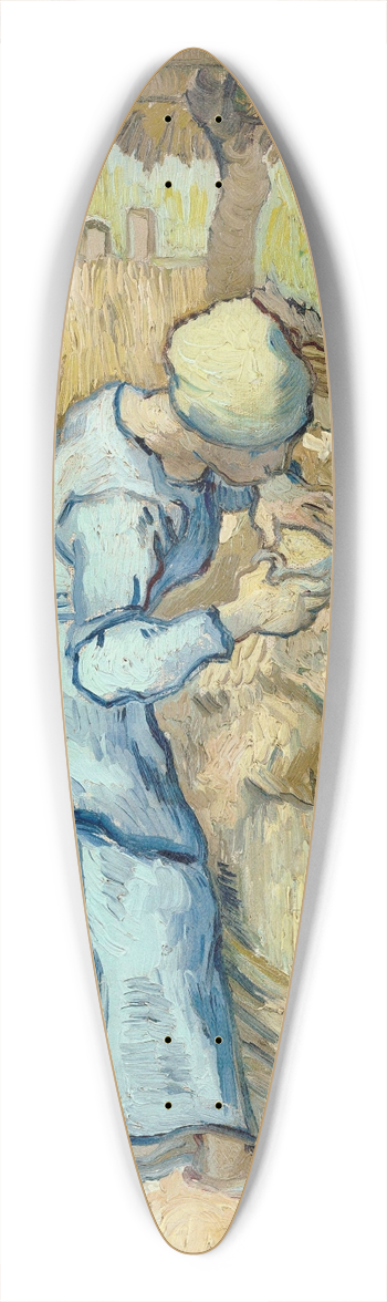 Vincent van Gogh - The Sheep-Shearer (After Millet) 39.3 inch art pintail longboard deck