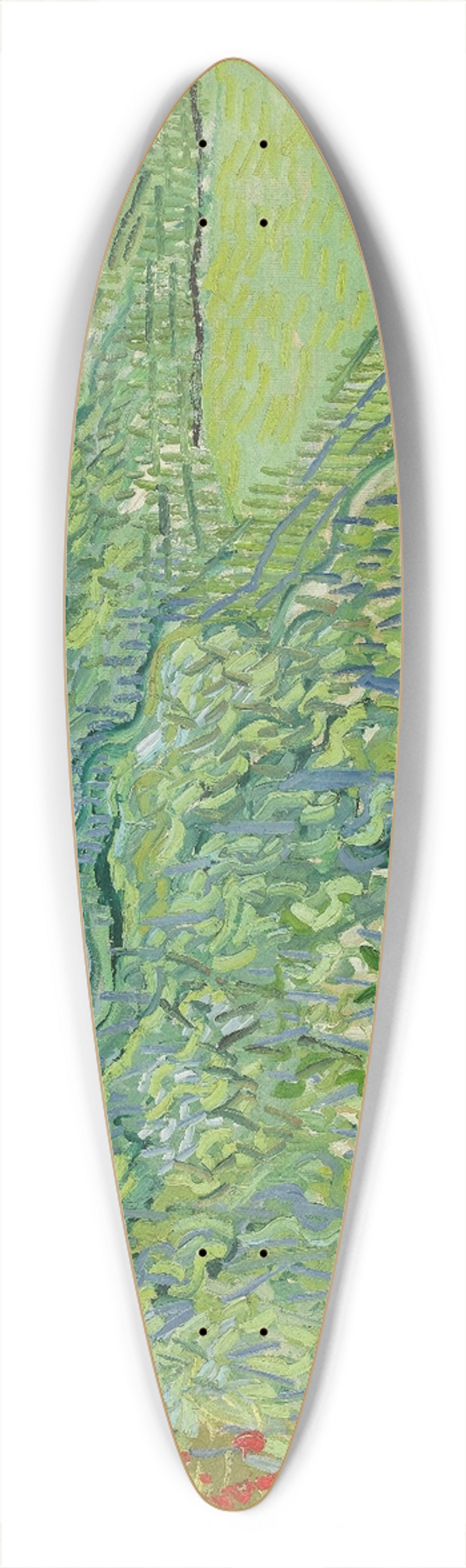 Vincent van Gogh - Vineyards at Auvers 39.3 inch art pintail longboard deck