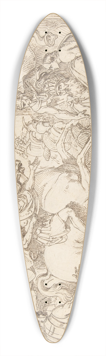 Vincenzo Camuccini - Alexander and Porus 39.3 inch art pintail longboard deck