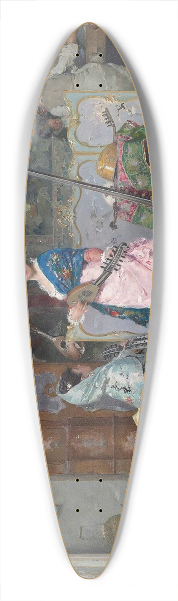 Vincenzo Capobianchi - Chez Le Luthier 39.3 inch art pintail longboard deck