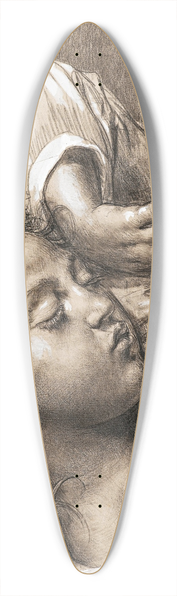 Vincenzo Gemito - Schlafendes Mdchen 39.3 inch art pintail longboard deck