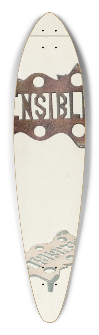 Violet Hartenstein - Trivet 39.3 inch art pintail longboard deck