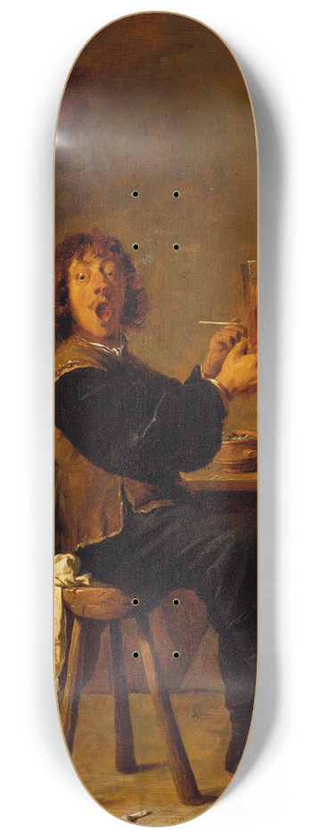 David Teniers The Younger - The Smoker 8.25 inch art skate deck