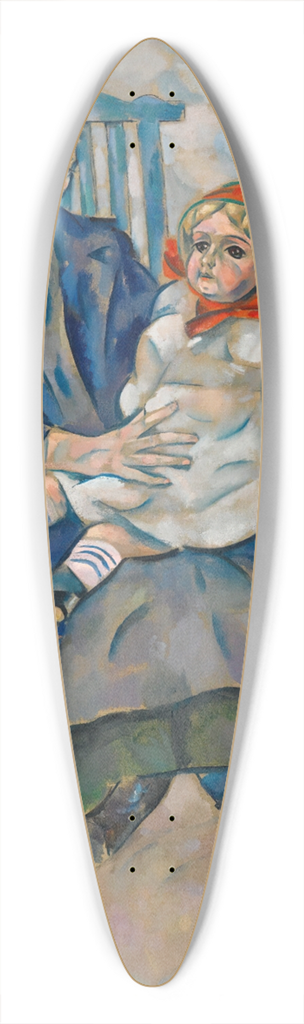 Vladimir Davidovich Baranov-Rossine - Girl With A Doll 39.3 inch art pintail longboard deck