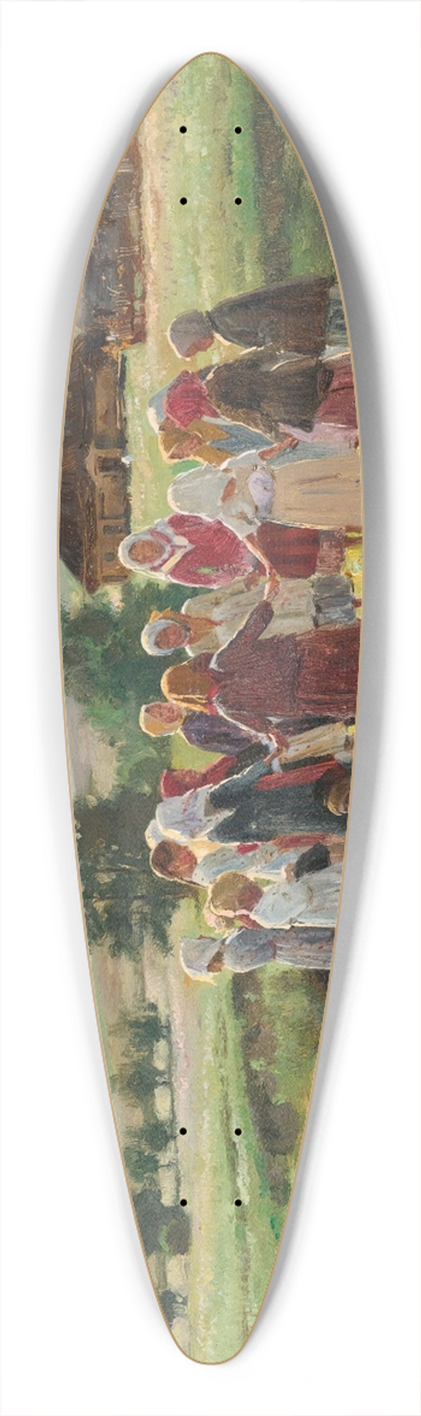 Vladimir Egorovich Makovsky - Children At Play 39.3 inch art pintail longboard deck