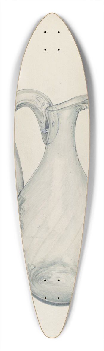 V.L. Vance - Clear Glass Cruet 39.3 inch art pintail longboard deck