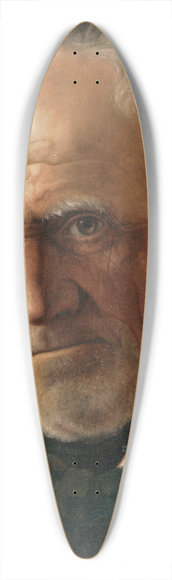 Vojtech Klimkovi - Head of an Elderly Man 39.3 inch art pintail longboard deck