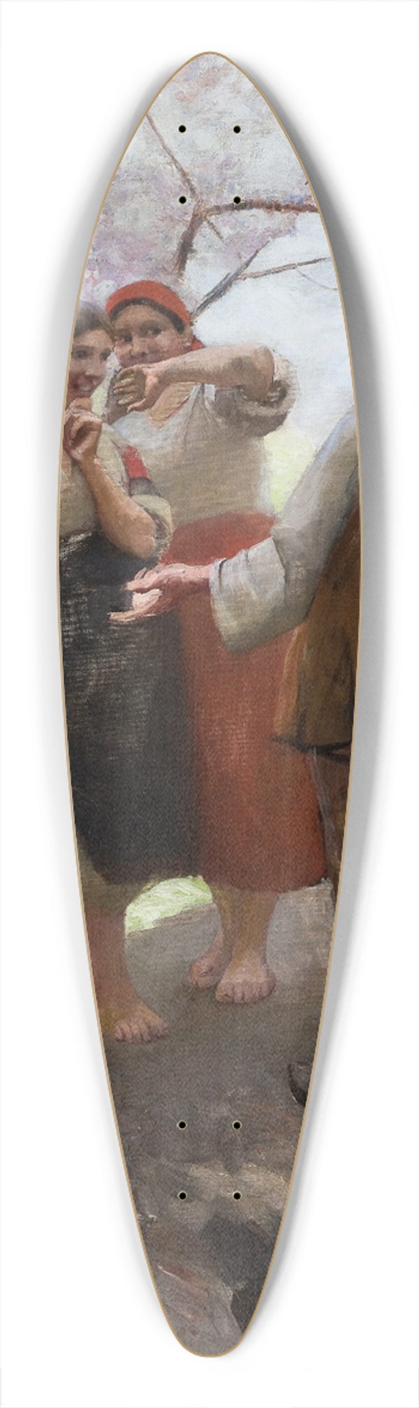 Wacaw Szymanowski - Hutsuls in Conversation 39.3 inch art pintail longboard deck