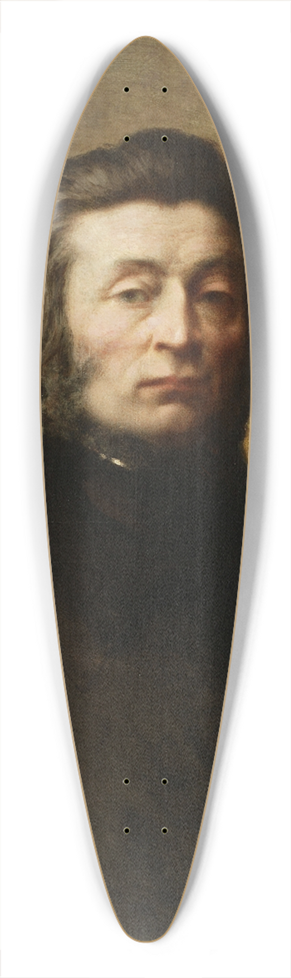 Wadysaw Ciesielski - Portrait of Adam Mickiewicz 39.3 inch art pintail longboard deck