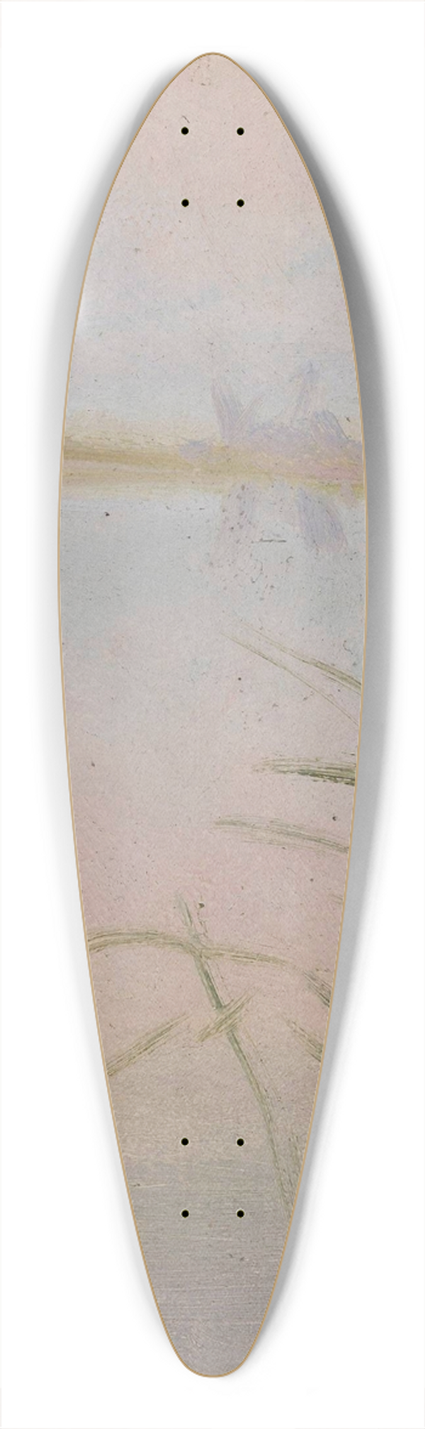 Wadysaw Ostrowski - Reeds at the lake 39.3 inch art pintail longboard deck