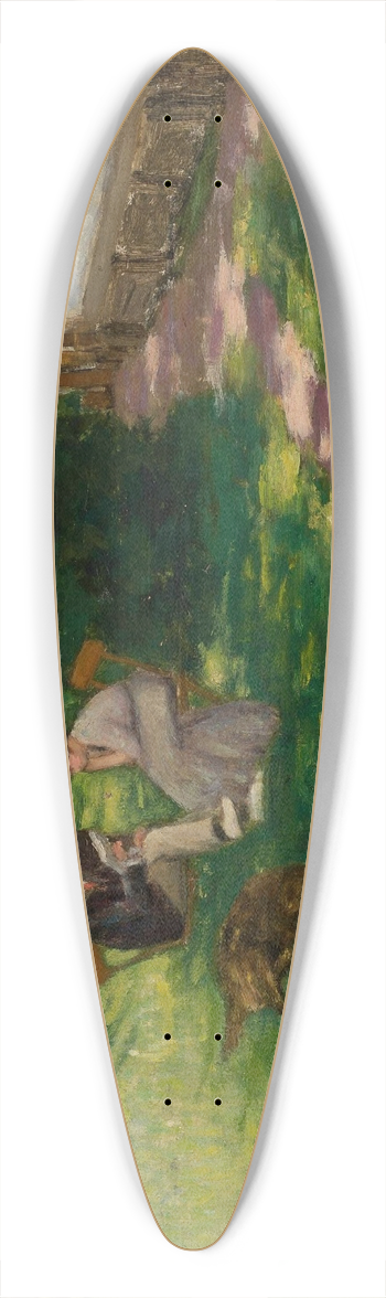 Wadysaw Podkowiski - In the garden 39.3 inch art pintail longboard deck