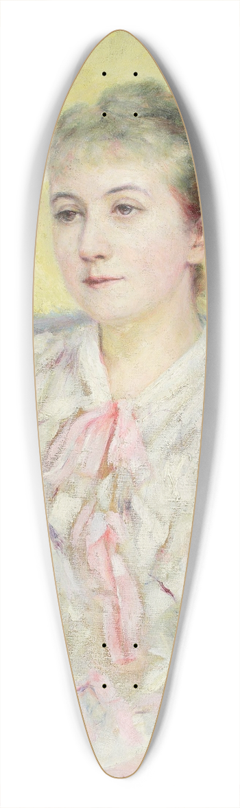 Wadysaw Podkowiski - Portrait of a woman 39.3 inch art pintail longboard deck