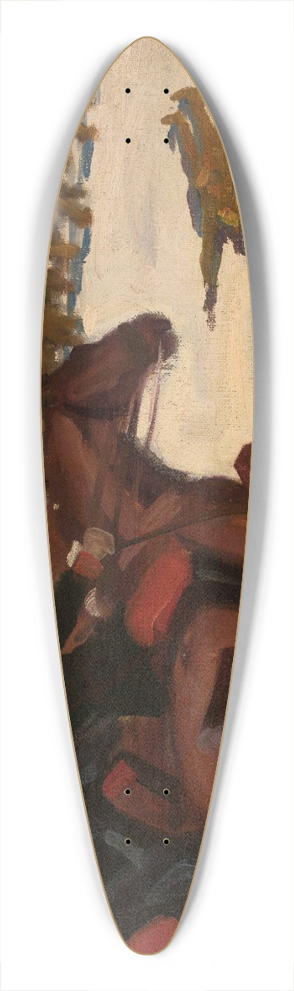 Wadysaw Skoczylas - Street demonstration in 1905 39.3 inch art pintail longboard deck