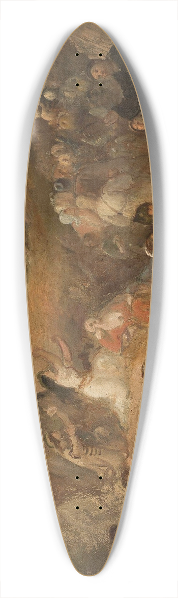 Wadysaw uszczkiewicz - Baptism of Lithuania 39.3 inch art pintail longboard deck