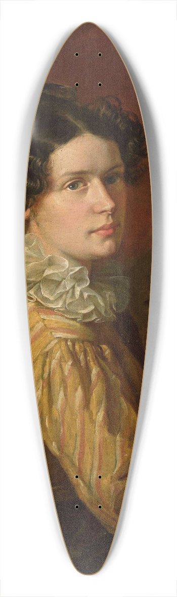 Walenty Wakowicz - Portrait of Karolina Towiaska 39.3 inch art pintail longboard deck