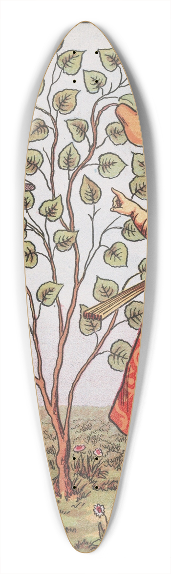 Walter Crane - I had a little nut tree 39.3 inch art pintail longboard deck
