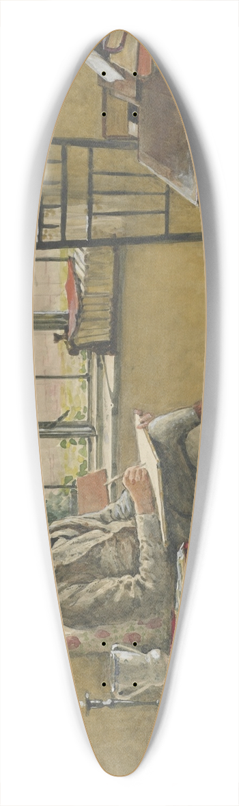 Walter Crane - Yew tree farm 39.3 inch art pintail longboard deck