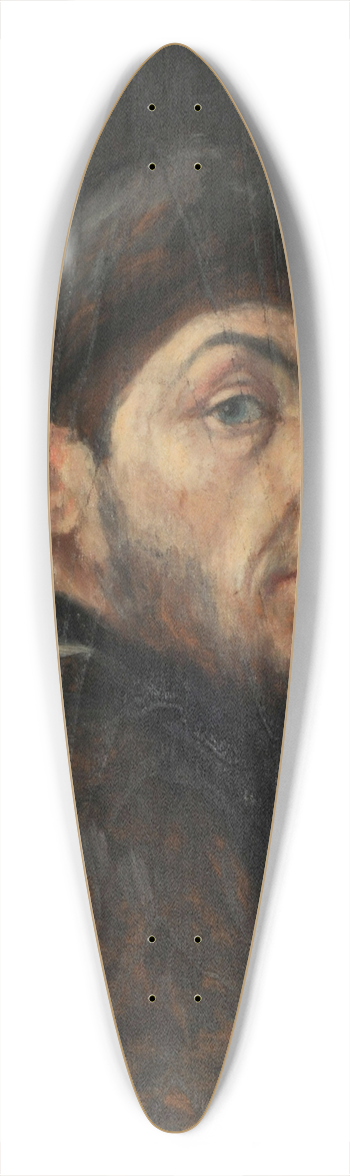 Walter de Navazio - Self-portrait 39.3 inch art pintail longboard deck
