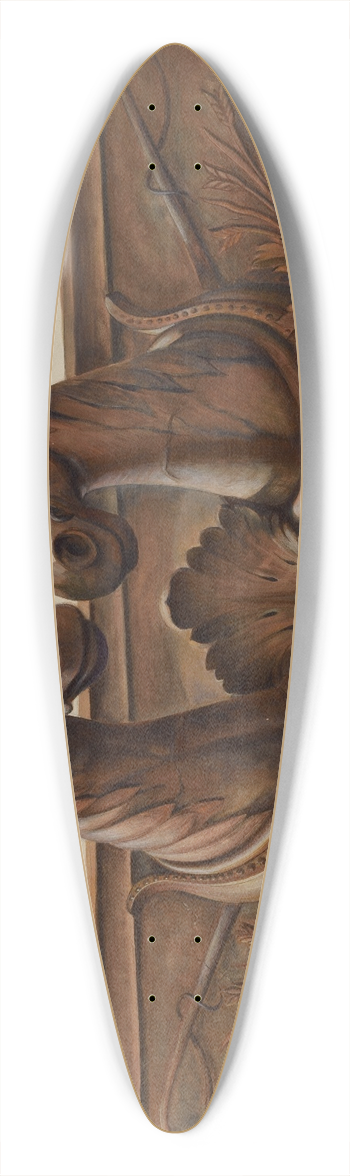 Walter Hochstrasser - Barn Decoration 39.3 inch art pintail longboard deck