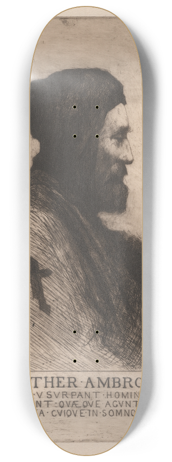 David Young Cameron - Father Ambrose 8.25 inch art skate deck