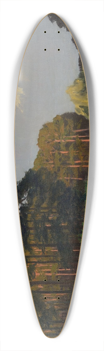 Walter Leistikow - Hubertussee im Grunewald 39.3 inch art pintail longboard deck