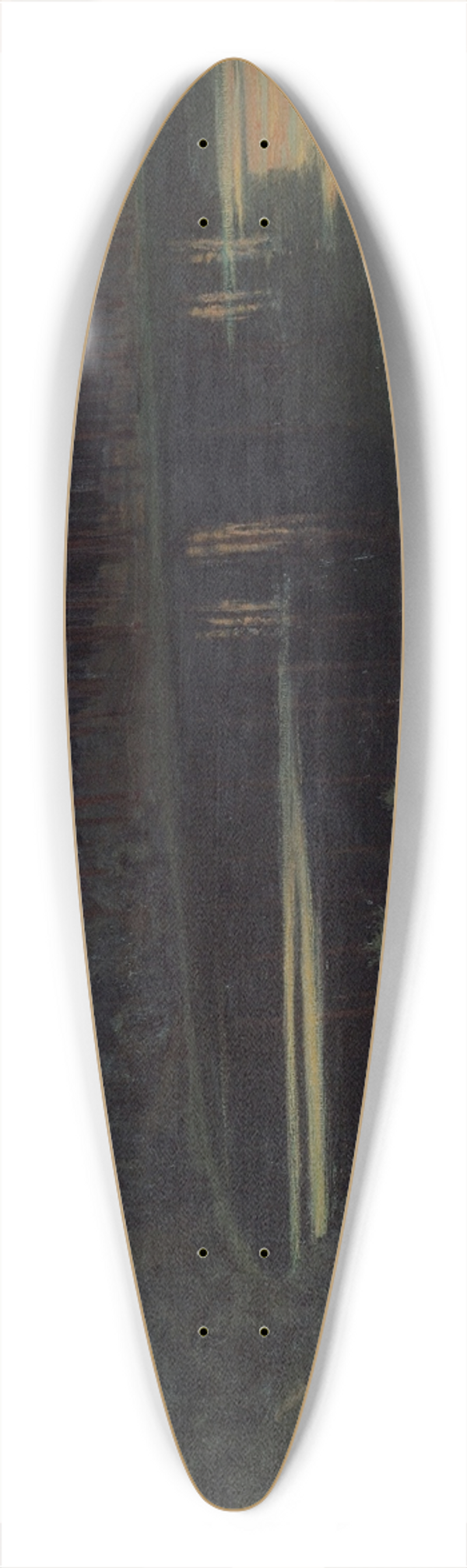 Walter Leistikow - Lake Grunewald 39.3 inch art pintail longboard deck