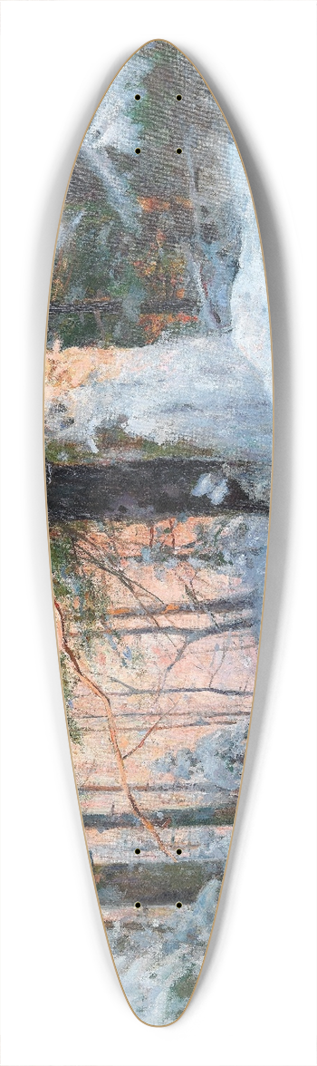 Walter Moras - Winterlandschaft 39.3 inch art pintail longboard deck