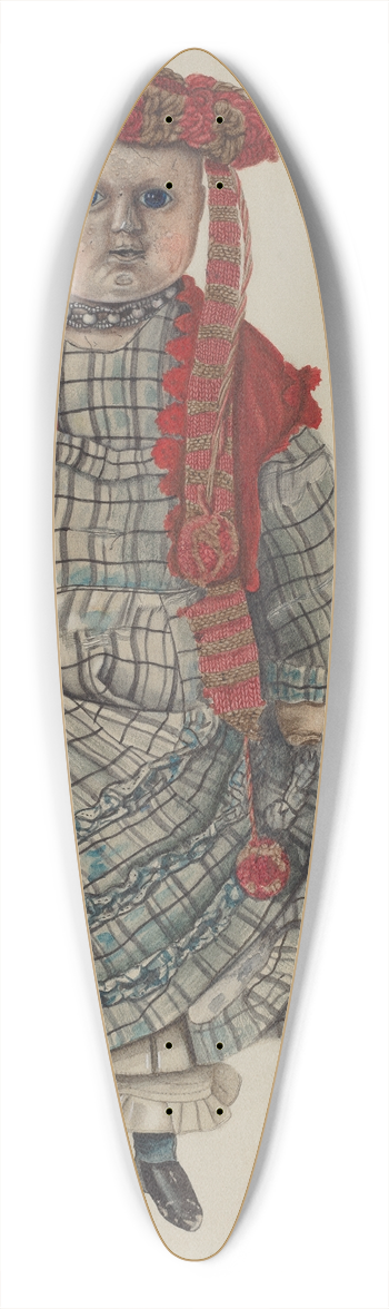 Walter Praefke - Doll 39.3 inch art pintail longboard deck
